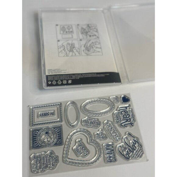 NIB Stampin Up! Punch Party 16-Pcs Photopolymer Stamp Set Sale-A-Bration RETIRED - Picture 5 of 5